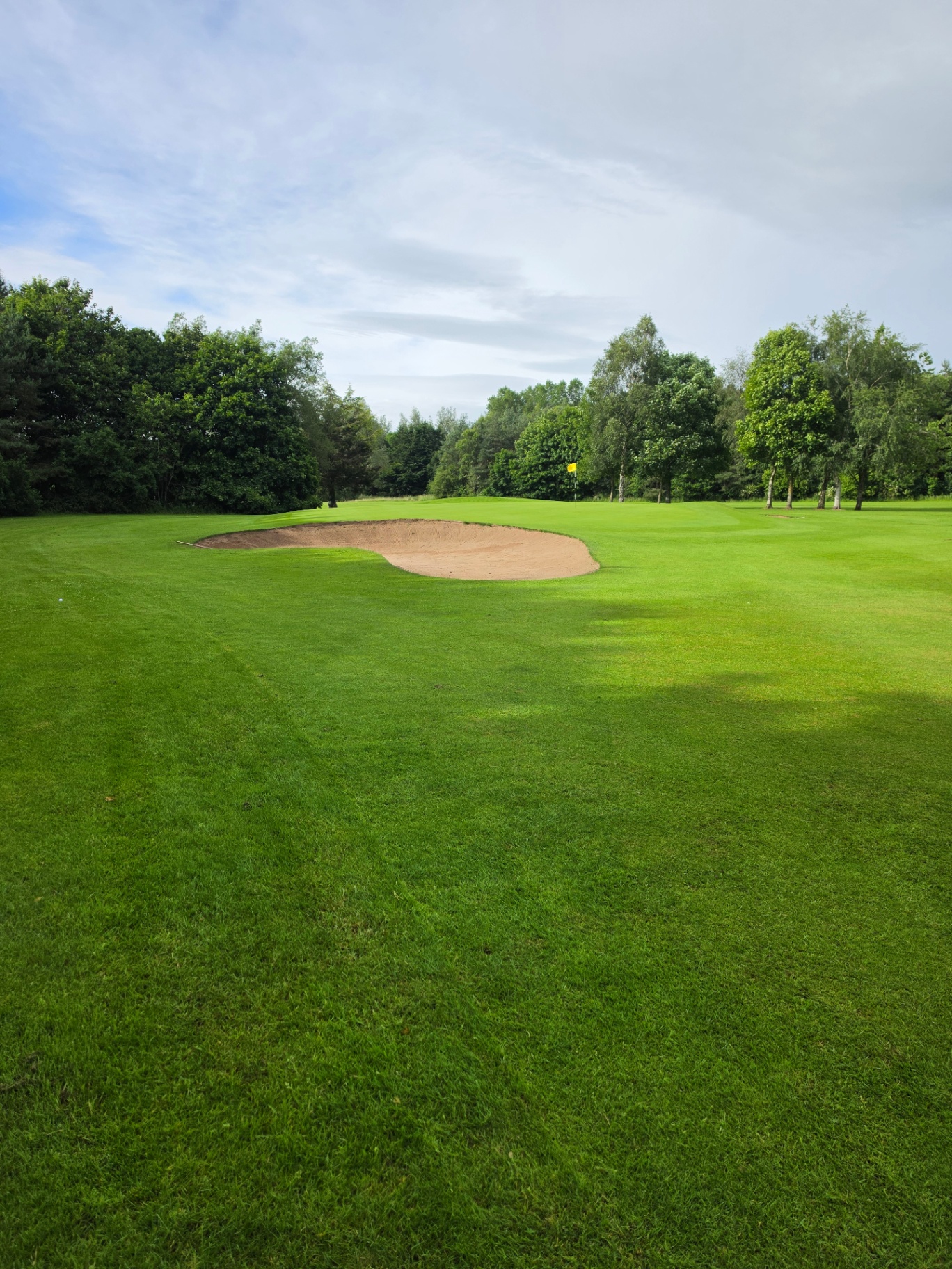 A bunker beside a green at Eden Golf Club